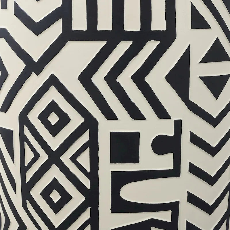 Tabouret de jardin cylindrique géométrique bohème transitionnel Yoli 17,75, par JONATHAN Y