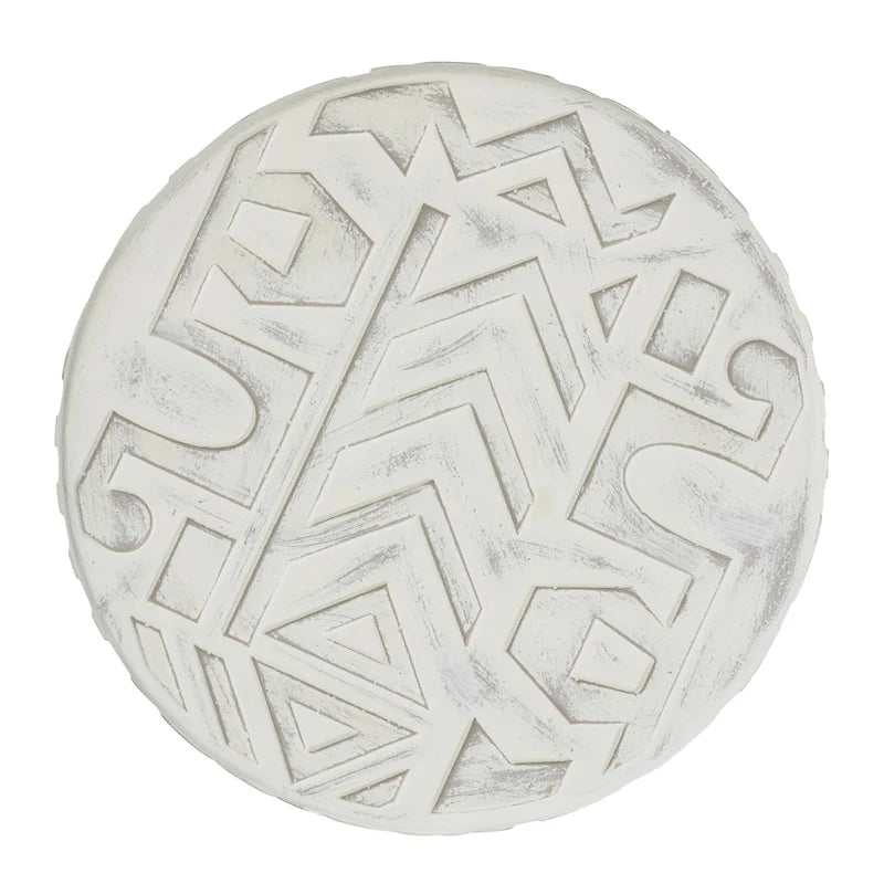 Tabouret de jardin cylindrique géométrique bohème transitionnel Yoli 17,75, par JONATHAN Y