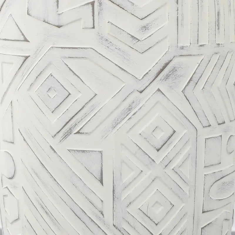 Tabouret de jardin cylindrique géométrique bohème transitionnel Yoli 17,75, par JONATHAN Y