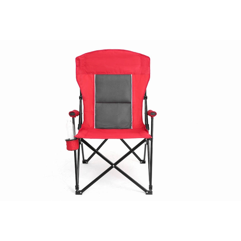 Chaise pliante portable avec porte-gobelet, supporte jusqu'à 113 kg (250 lb)