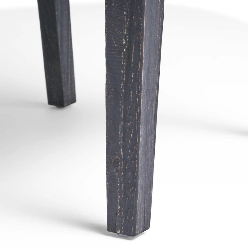 Ensemble de mobilier de jardin en bois d'acacia, ensemble de salle à manger extensible 7 pièces avec coussin imperméable et table rectangulaire