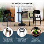 Fauteuil de salle à manger d'extérieur empilable Frond and Form (lot de 2)