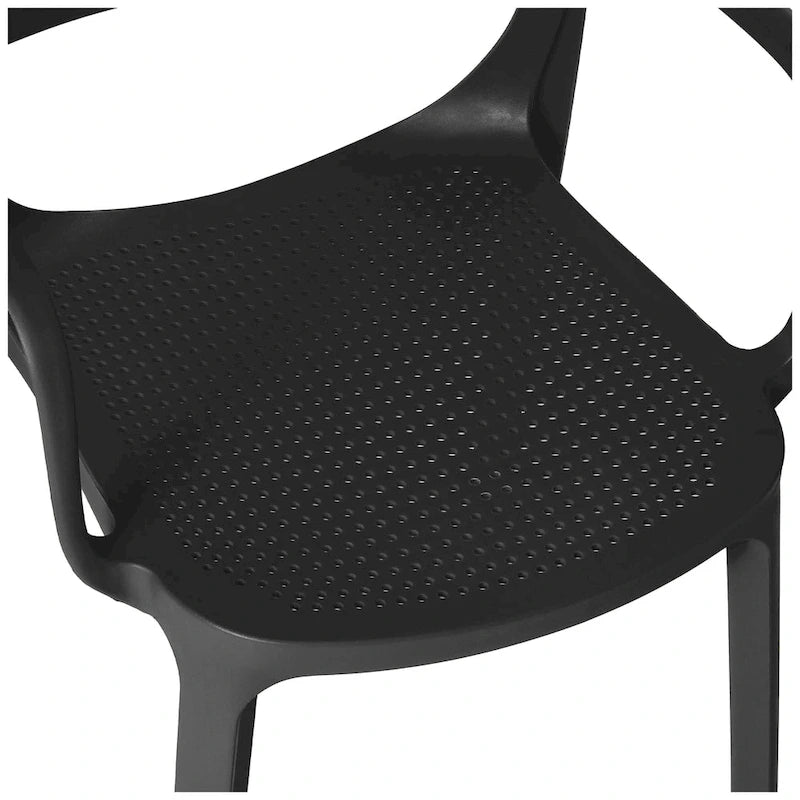 Fauteuil de salle à manger d'extérieur empilable Frond and Form (lot de 2)