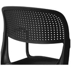 Fauteuil de salle à manger d'extérieur empilable Frond and Form (lot de 2)