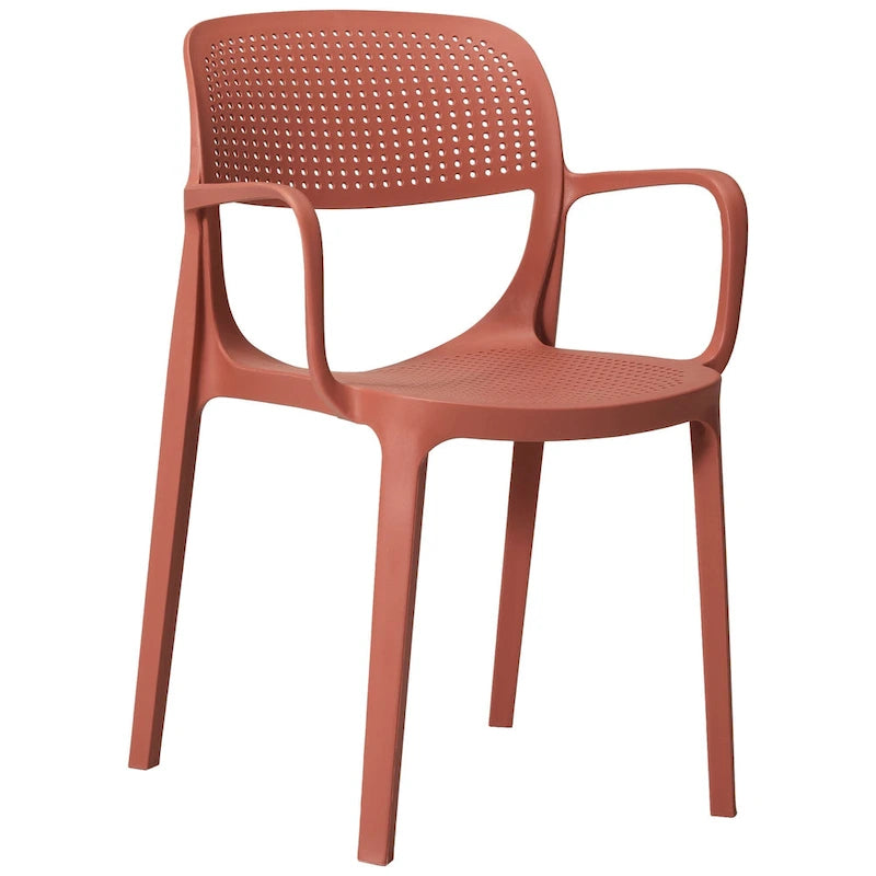 Fauteuil de salle à manger d'extérieur empilable Frond and Form (lot de 2)