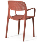 Fauteuil de salle à manger d'extérieur empilable Frond and Form (lot de 2)