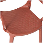 Fauteuil de salle à manger d'extérieur empilable Frond and Form (lot de 2)