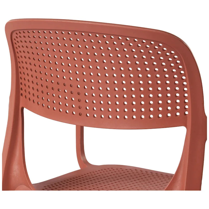 Fauteuil de salle à manger d'extérieur empilable Frond and Form (lot de 2)