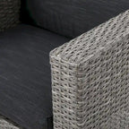 Ensemble de conversation Puerta Outdoor 7 places en résine tressée avec coussins, par Christopher Knight Home