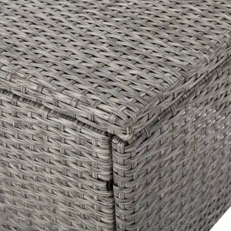 Ensemble de conversation Puerta Outdoor 7 places en résine tressée avec coussins, par Christopher Knight Home