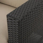 Ensemble de conversation Puerta Outdoor 7 places en résine tressée avec coussins, par Christopher Knight Home