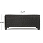 Ensemble de conversation Puerta Outdoor 7 places en résine tressée avec coussins, par Christopher Knight Home