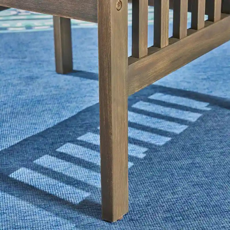 Ensemble bistro d'extérieur Casa Outdoor 2 places, rond, 71 cm, en bois d'acacia avec pieds en X, par Christopher Knight Home - Non disponible