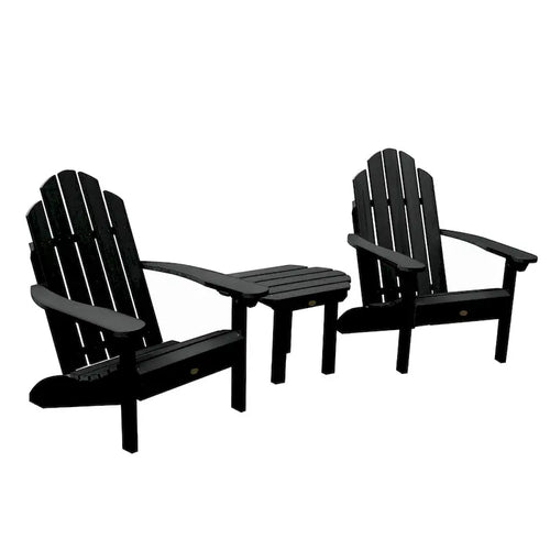 2 chaises Adirondack Westport classiques et une table d'appoint