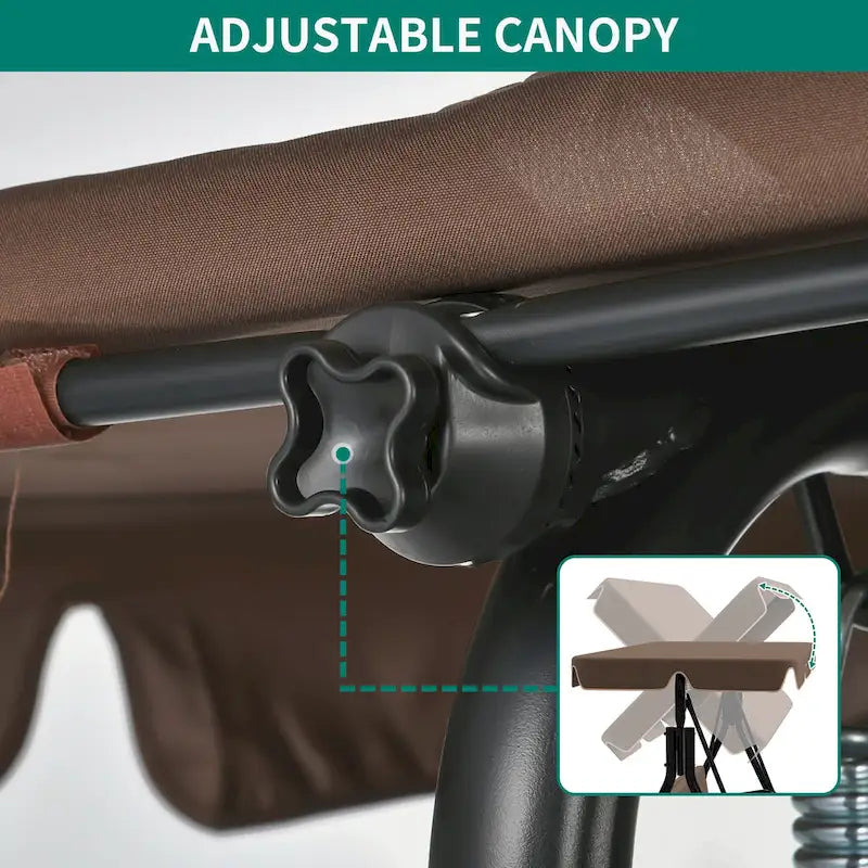 Balançoire de véranda pour 2 personnes