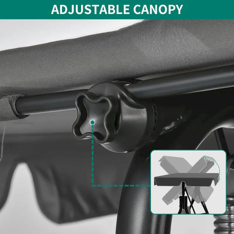Balançoire de véranda pour 2 personnes