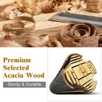 Ensemble de mobilier de jardin Costway 8 pièces, canapé deux places en bois d'acacia avec coussins épais - Voir les détails