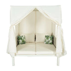 Bain de soleil d'extérieur avec rideaux, adapté à de multiples usages