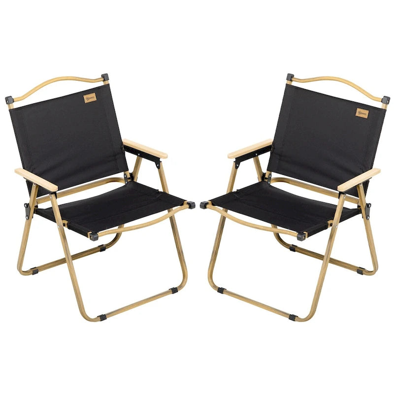 Lot de 2 chaises de camping pliantes légères