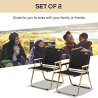 Lot de 2 chaises de camping pliantes légères