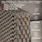 Ensemble de 2 chaises de patio - Marron