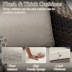 Ensemble de 2 chaises de patio - Marron