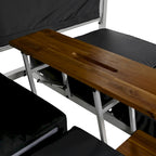 Bain de soleil d'extérieur avec coussins