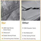 Housse de protection robuste pour mobilier de jardin, imperméable, pour ensemble table et chaises rectangulaires d'extérieur