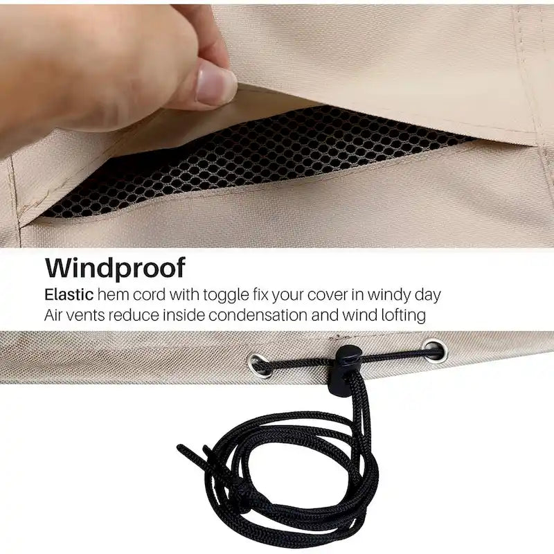 Housse de mobilier de jardin Royalcraft, résistante et imperméable, beige